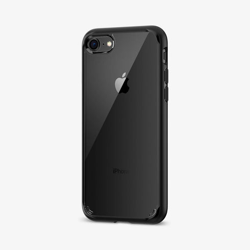 042CS20924 - iPhone SE Ultra Hybrid case in rose crystal showing the back